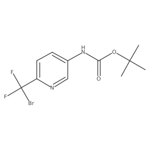 Tert-butyl N-[6-[bromo(difluoro)methyl]pyridin-3-yl]carbamate Structure