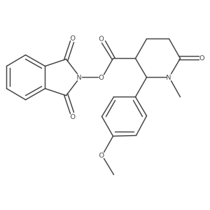 1,3-dioxo-2,3-dihydro-1H-isoindol-2-yl 2-(4-methoxyphenyl)-1-methyl-6-oxopiperidine-3-carboxylate Structure