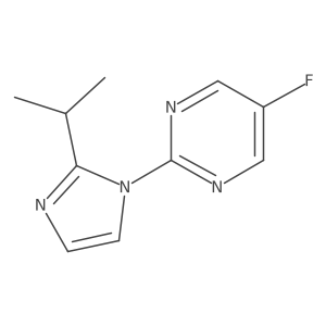 5-fluoro-2-[2-(propan-2-yl)-1H-imidazol-1-yl]pyrimidine Structure
