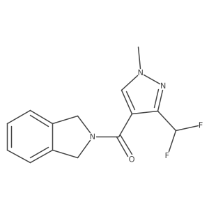 [3-(Difluoromethyl)-1-methylpyrazol-4-yl]-(1,3-dihydroisoindol-2-yl)methanone结构式