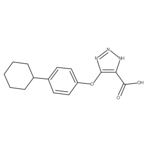 4-(4-cyclohexylphenoxy)-1H-triazole-5-carboxylic acid Structure