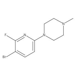 1-(5-Bromo-6-fluoropyridin-2-yl)-4-methylpiperazine结构式