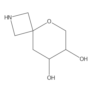 rac-(7R,8S)-5-oxa-2-azaspiro[3.5]nonane-7,8-diol Structure