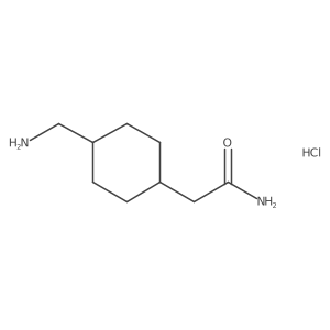 2-[4-(Aminomethyl)cyclohexyl]acetamide;hydrochloride结构式