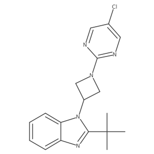 2-tert-butyl-1-[1-(5-chloropyrimidin-2-yl)azetidin-3-yl]-1H-1,3-benzodiazole Structure