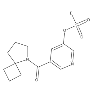 5-(5-Fluorosulfonyloxypyridine-3-carbonyl)-5-azaspiro[3.4]octane结构式
