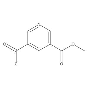 Methyl 5-(chlorocarbonyl)nicotinate结构式
