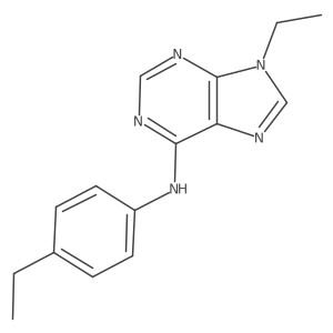 9-ethyl-N-(4-ethylphenyl)-9H-purin-6-amine Structure