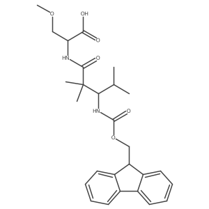 (2S)-2-[3-({[(9H-fluoren-9-yl)methoxy]carbonyl}amino)-2,2,4-trimethylpentanamido]-3-methoxypropanoic acid Structure