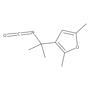 3-(2-Isocyanatopropan-2-yl)-2,5-dimethylfuran Structure