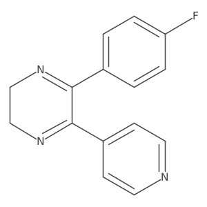 2,3-Dihydro-5(4fluorophenyl)-6-(pyridin-4-yl)pyrazine结构式