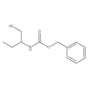 benzyl N-[(2R)-1-sulfanylbutan-2-yl]carbamate结构式