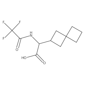 2-{Spiro[3.3]heptan-2-yl}-2-(2,2,2-trifluoroacetamido)acetic acid Structure