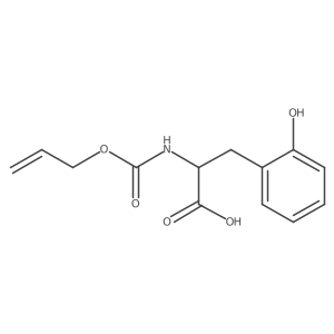 3-(2-Hydroxyphenyl)-2-{[(prop-2-en-1-yloxy)carbonyl]amino}propanoic acid Structure