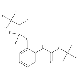 tert-butyl N-[2-(1,1,2,3,3,3-hexafluoropropoxy)phenyl]carbamate结构式