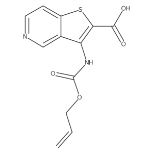 3-{[(Prop-2-en-1-yloxy)carbonyl]amino}thieno[3,2-c]pyridine-2-carboxylic acid结构式