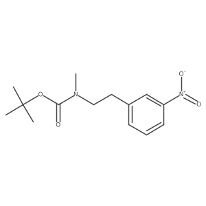 tert-butyl N-methyl-N-[2-(3-nitrophenyl)ethyl]carbamate Structure