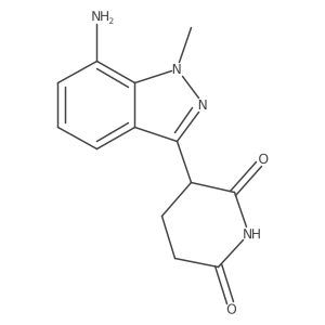 3-(7-Amino-1-methyl-1H-indazol-3-yl)piperidine-2,6-dione Structure