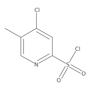 4-Chloro-5-methylpyridine-2-sulfonyl chloride结构式