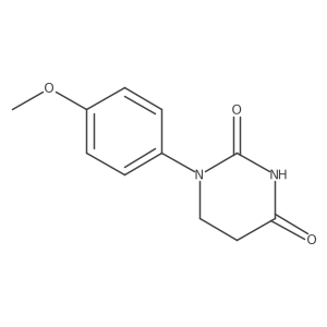 1-p-Methoxyphenyl-5,6-dihydrouracil结构式