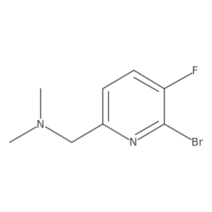 1-(6-Bromo-5-fluoropyridin-2-yl)-N,N-dimethylmethanamine结构式