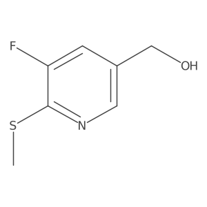 (5-Fluoro-6-(methylthio)pyridin-3-yl)methanol结构式