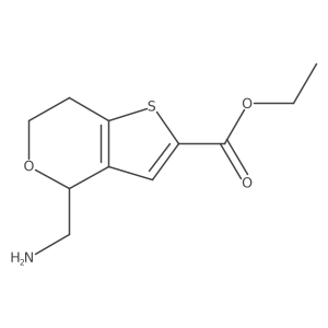 ethyl 4-(aminomethyl)-4H,6H,7H-thieno[3,2-c]pyran-2-carboxylate Structure