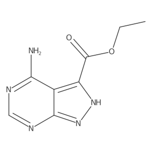 ethyl 4-amino-1H-pyrazolo[3,4-d]pyrimidine-3-carboxylate Structure