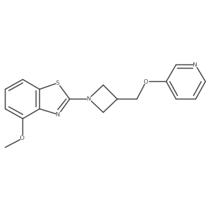 4-Methoxy-2-{3-[(pyridin-3-yloxy)methyl]azetidin-1-yl}-1,3-benzothiazole结构式