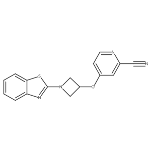 4-{[1-(1,3-Benzothiazol-2-yl)azetidin-3-yl]oxy}pyridine-2-carbonitrile Structure