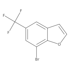 7-bromo-5-(trifluoromethyl)benzofuran结构式