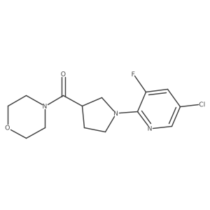 4-[1-(5-Chloro-3-fluoropyridin-2-yl)pyrrolidine-3-carbonyl]morpholine Structure