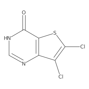 6,7-dichlorothieno[3,2-d]pyrimidin-4(3H)-one结构式