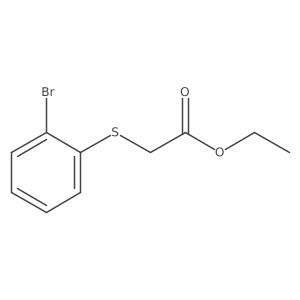 Ethyl [(2-Bromophenyl)thio]acetate Structure