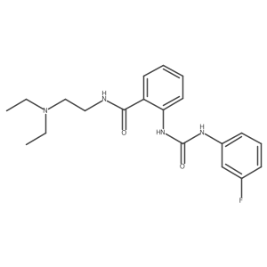 N-[2-(diethylamino)ethyl]-2-{[(3-fluoroanilino)carbonyl]amino}benzamide结构式