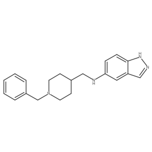 N-((1-benzylpiperidin-4-yl)methyl)-1H-indazol-5-amine Structure