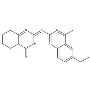 (2E)-2-(6-ethyl-4-methylquinazolin-2-yl)imino-5,6,7,8-tetrahydro-4aH-quinazolin-4-one Structure