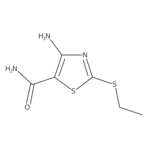 4-Amino-2-ethylsulfanyl-1,3-thiazole-5-carboxamide Structure