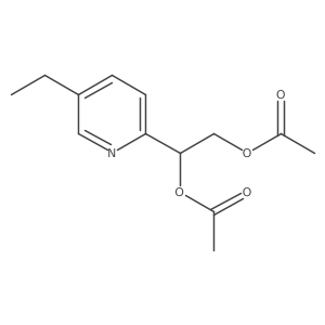 1-(5-Ethylpyridin-2-yl)ethane-1,2-diyl diacetate结构式