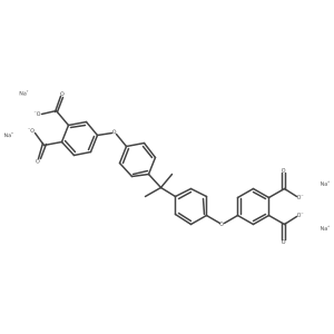 Tetrasodium;4-[4-[2-[4-(3,4-dicarboxylatophenoxy)phenyl]propan-2-yl]phenoxy]phthalate Structure