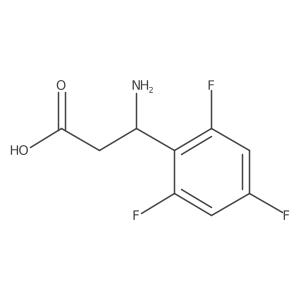 3-Amino-3-(2,4,6-trifluorophenyl)propanoic acid Structure