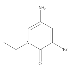 5-Amino-3-bromo-1-ethyl-1,2-dihydropyridin-2-one Structure