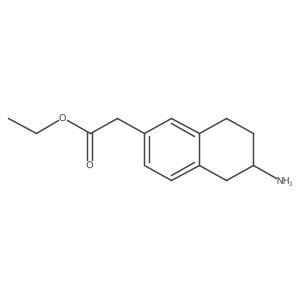 Ethyl (+)-6-amino-5,6,7,8-tetrahydronaphthalene-2-acetate Structure