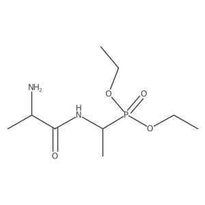 Phosphonic acid, [1-[(2-amino-1-oxopropyl)amino]ethyl]-, diethyl ester结构式