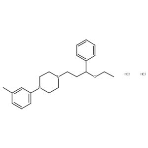 1-(3-Ethoxy-3-phenylpropyl)-4-(3-tolyl)-piperazine dihydrochloride结构式