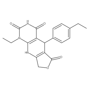 13-Ethyl-8-(4-ethylphenyl)-5-oxa-2,11,13-triazatricyclo[7.4.0.0^{3,7}]trideca-1(9),3(7)-diene-6,10,12-trione Structure