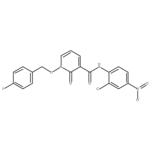 N-(2-chloro-4-nitrophenyl)-1-((4-fluorobenzyl)oxy)-2-oxo-1,2-dihydropyridine-3-carboxamide Structure