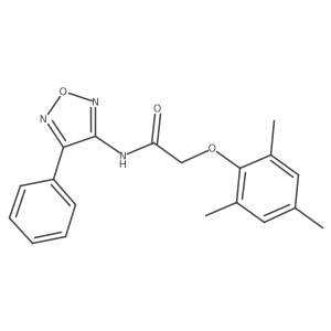 N-(4-phenyl-1,2,5-oxadiazol-3-yl)-2-(2,4,6-trimethylphenoxy)acetamide Structure