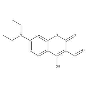 7-(Diethylamino)-4-hydroxy-2-oxo-2H-chromene-3-carbaldehyde Structure