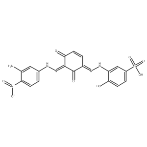 3-[2-[3-[2-(3-Amino-4-nitrophenyl)diazenyl]-2,4-dihydroxyphenyl]diazenyl]-4-hydroxybenzenesulfonic acid Structure